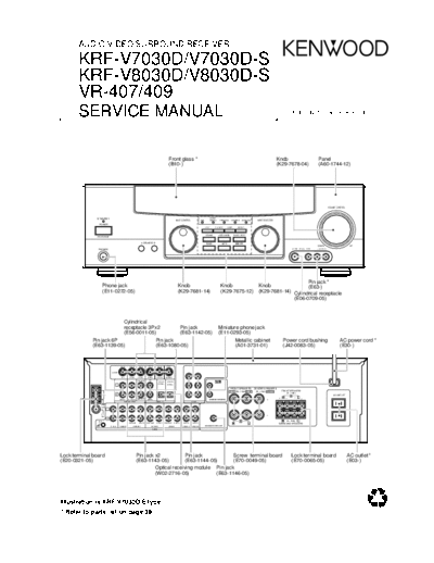 KRF-V7030D & KRF-V8030D & VR-407