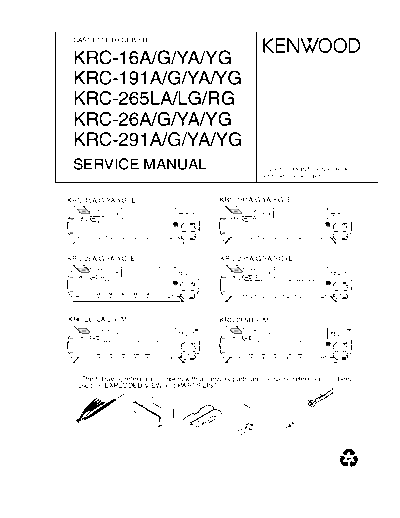 KRC-16A & KRC-191A & KRC-265LA