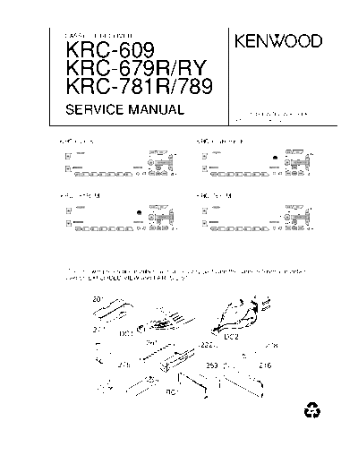 KRC-609 & KRC-679R & KRC-781R