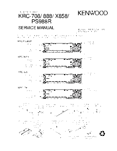 KRC-708 & 888 & X858