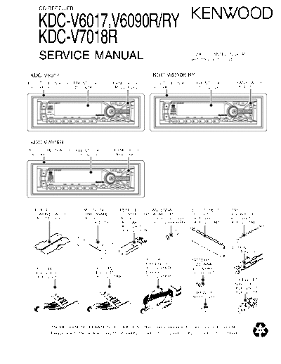 KDC-V6017 & V6090R & KDC-V7018R