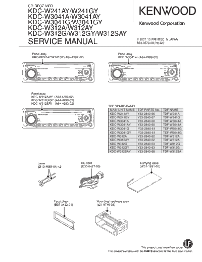 KDC-W241AY & KDC-W3041A
