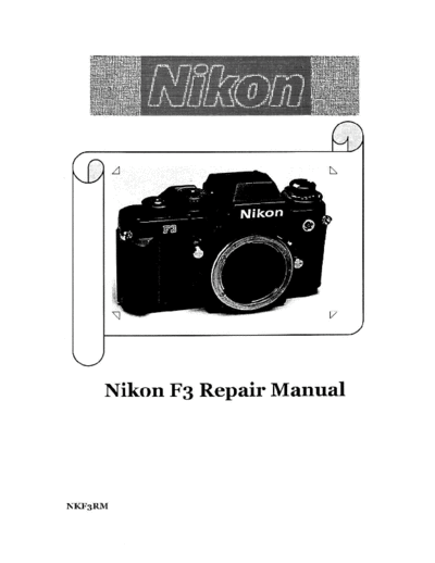 Nikon F3 Repair Manual v2