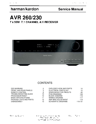 AVR-260 & 230