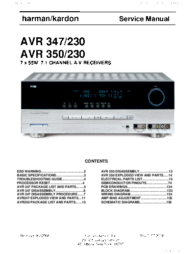 AVR-347 & 230 & 350 & 230