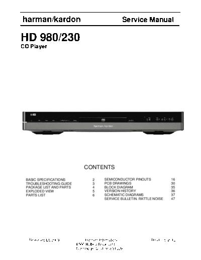 HD-980 & 230 Rev 1