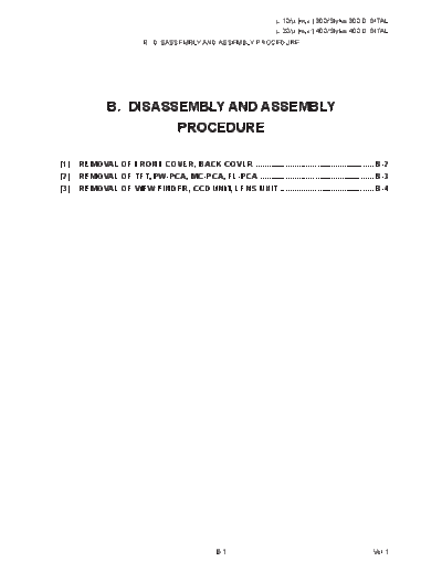 B_Disassembly and Assembly Procedure_V1