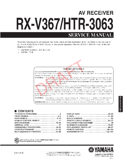 RX-V367 & HTR-3063