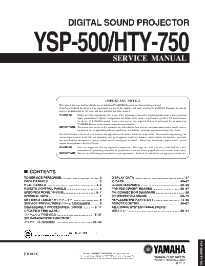 YSP-500 & HTY-750