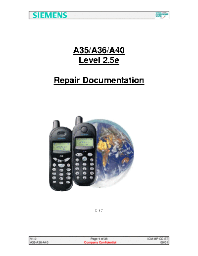 SIEMENS A35, A36, A40