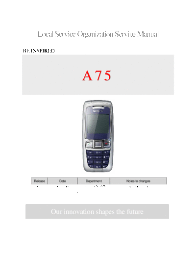 SIEMENS A70, A75 6