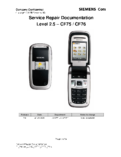 SIEMENS CF75, CF76