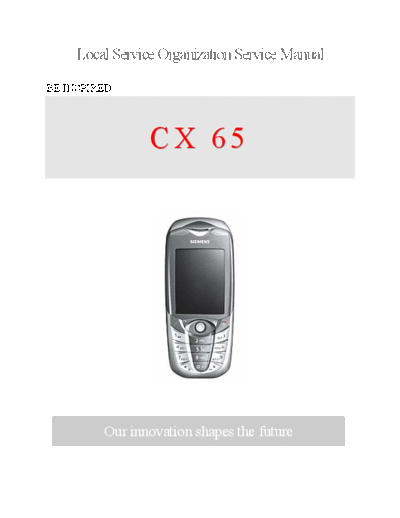SIEMENS CX65 2