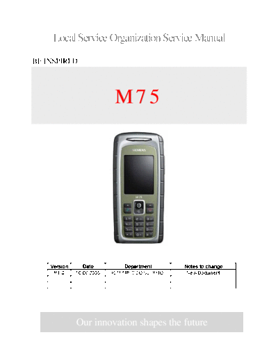 SIEMENS CX75, M75 6