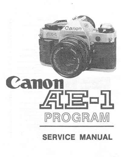 Canon Ae-1 Program Camera Service & Repair Guide