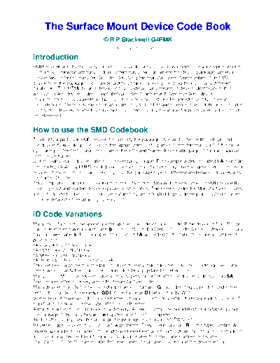 the_surface_mount_device_code_book