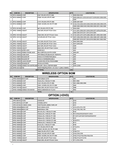 Part list 2  03 RL-26X20