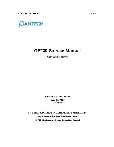 PANTECH GF200