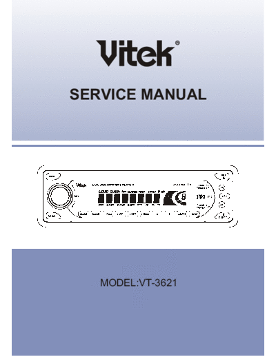 VT-3621 (CD3987-OIRT) SERVICE-MANUAL
