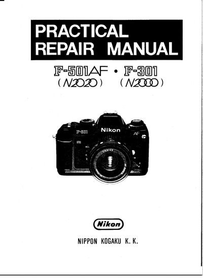 PRACTICAL REPAIR MANUAL F501AF F301