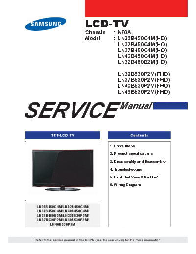 SAMSUNG_LN26-32-37-40B450C4M_LN32B460B2M_LN32-37-40-46B530P2M++Chassis+N70A