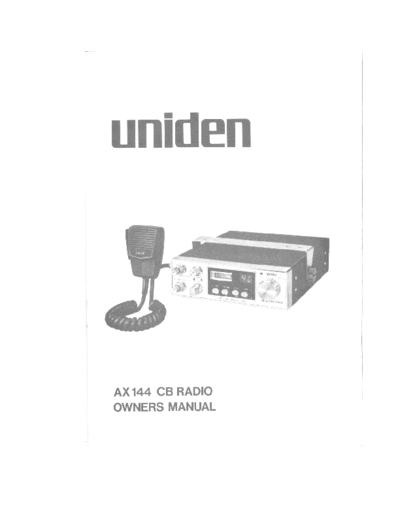President Uniden AX 144