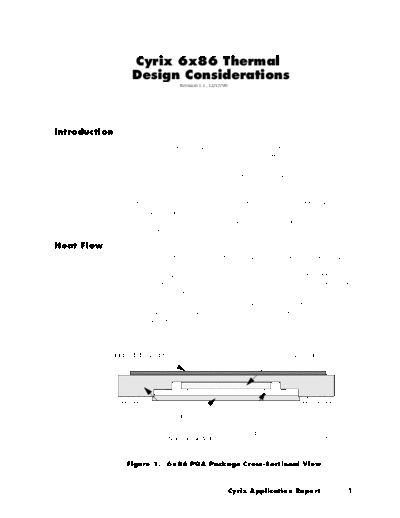 Cyrix 6x86 Thermal Design Considerations