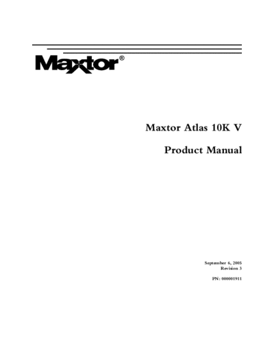Maxtor Atlas 10K V
