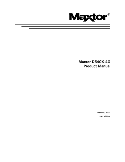 Maxtor D540X-4G