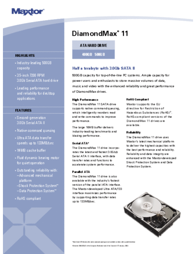 Maxtor DiamondMax 11