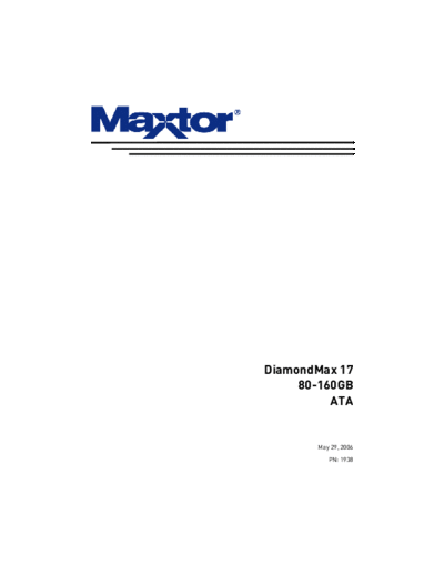 Maxtor DiamondMAx 17 PATA