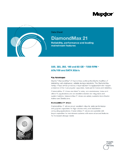 Maxtor DiamondMax 21 II