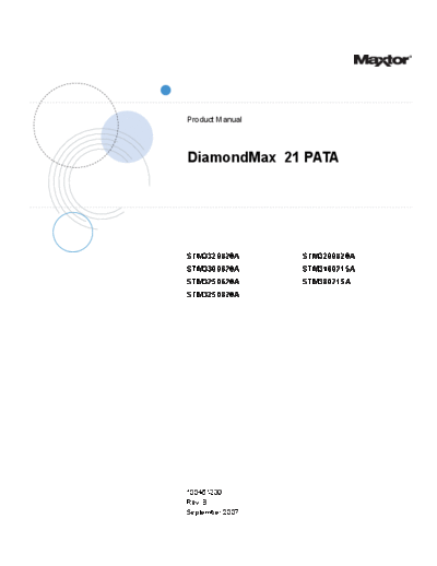 Maxtor DiamondMax 21 PATA