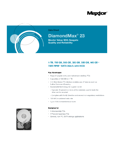 Maxtor DiamondMax 23 II