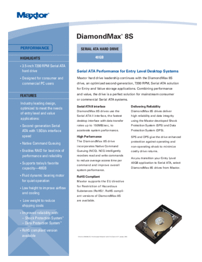 Maxtor DiamondMax Plus 8S