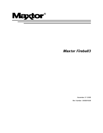 Maxtor Fireball 3