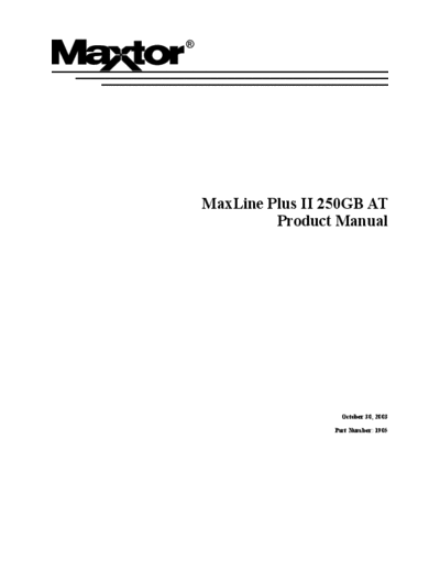 Maxtor MaxLine ІІ 250 GB