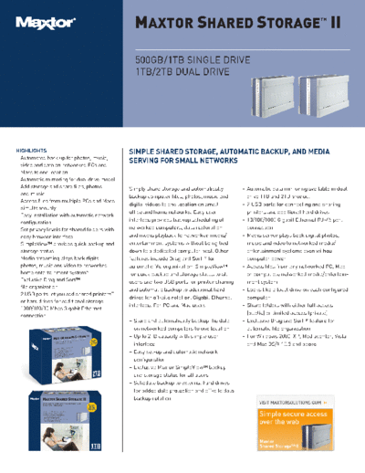 Maxtor Shared Storage II Dual Drive