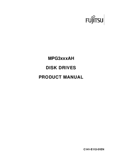 Fujitsu MPG 3xxxAH