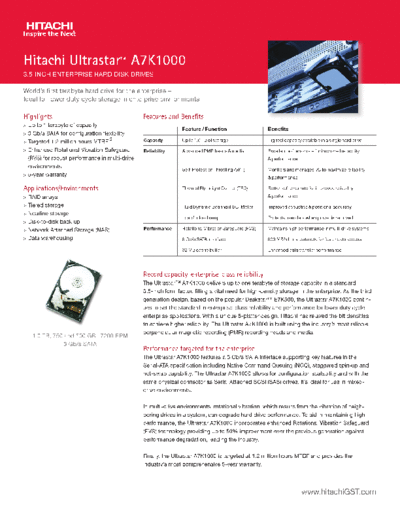 Hitachi Ultrastar A7K1000