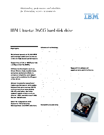 IBM Ultrastar 36Z15 II