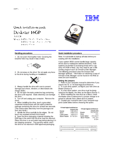 Deskstar 16GP Quick Installation Guide v3.0