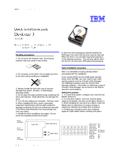 Deskstar 3 Quick Installation Guide v3.0