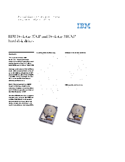 Deskstar 34GXP & 37GP Datasheet