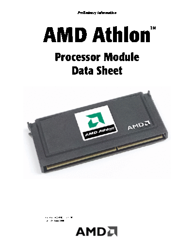 AMD Athlon™ Processor Module Data Sheet