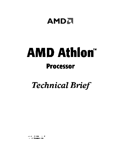 AMD Athlon™ Processor Technical Brief