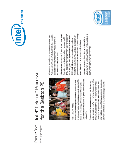 Intel Celeron Desktop Processor
