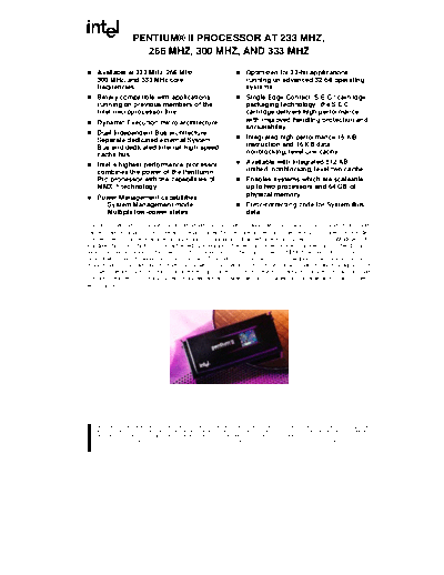 Pentium II at 233 MHz