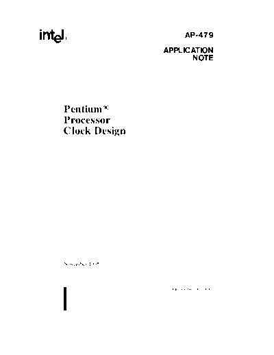 Pentium Processor Clock Design