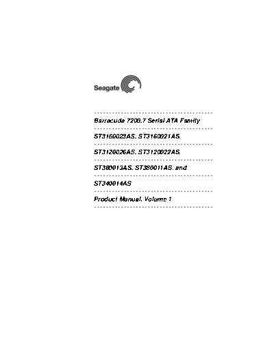 Seagate Baracuda 7200.7 SATA